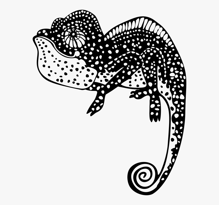 Chameleon Silhouettes, Transparent Clipart