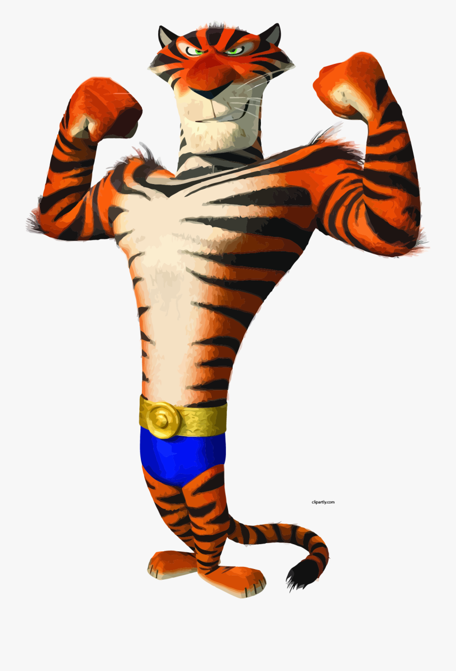 Vitaly Tiger Power Clipart Png - Madagascar 3 Vitaly Png, Transparent Clipart