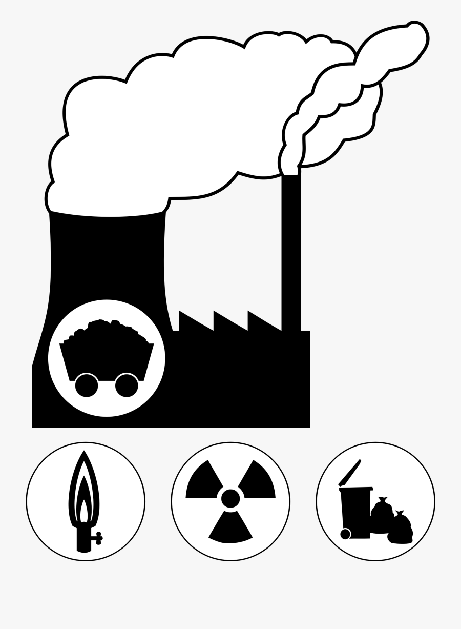 Clip Art Coal Power Plant Clipart - Coal Power Plant Clipart, Transparent Clipart