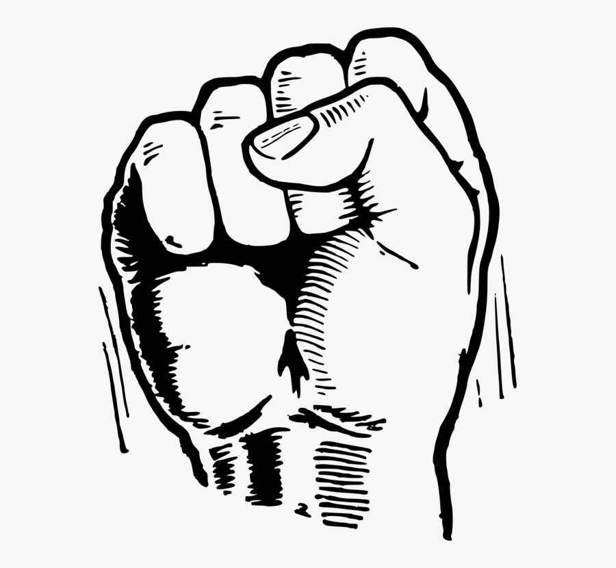 Olympics Power Salute - Black Power Fist Drawing, Transparent Clipart