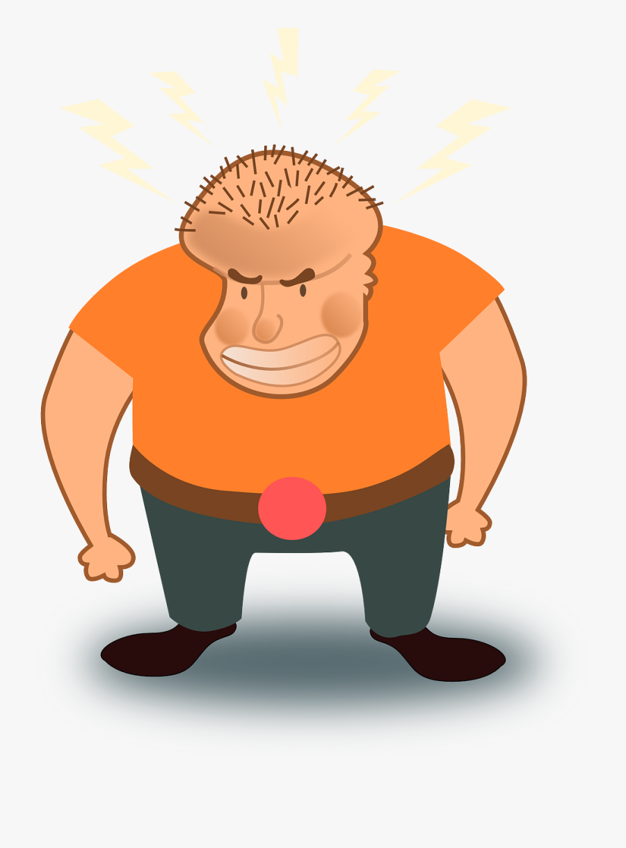 Mad Free Png Image - Angry Man Cartoon, Transparent Clipart