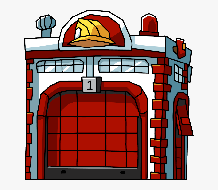 Image - Fire Station Cartoon Png, Transparent Clipart