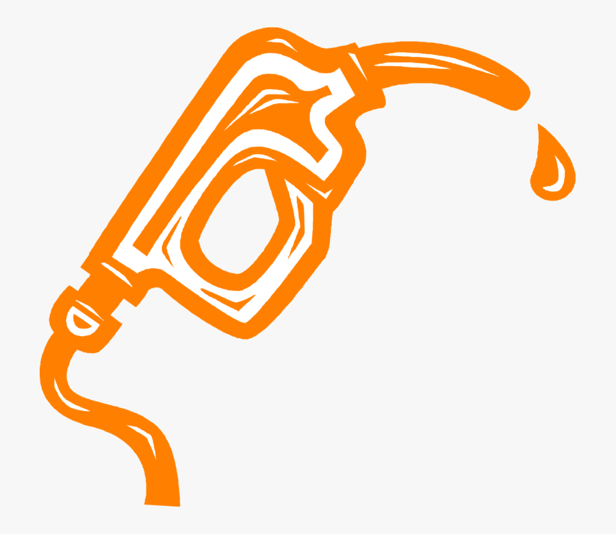 Service Station Gas Pump And Hose - Fossil Fuels Transparent Background, Transparent Clipart