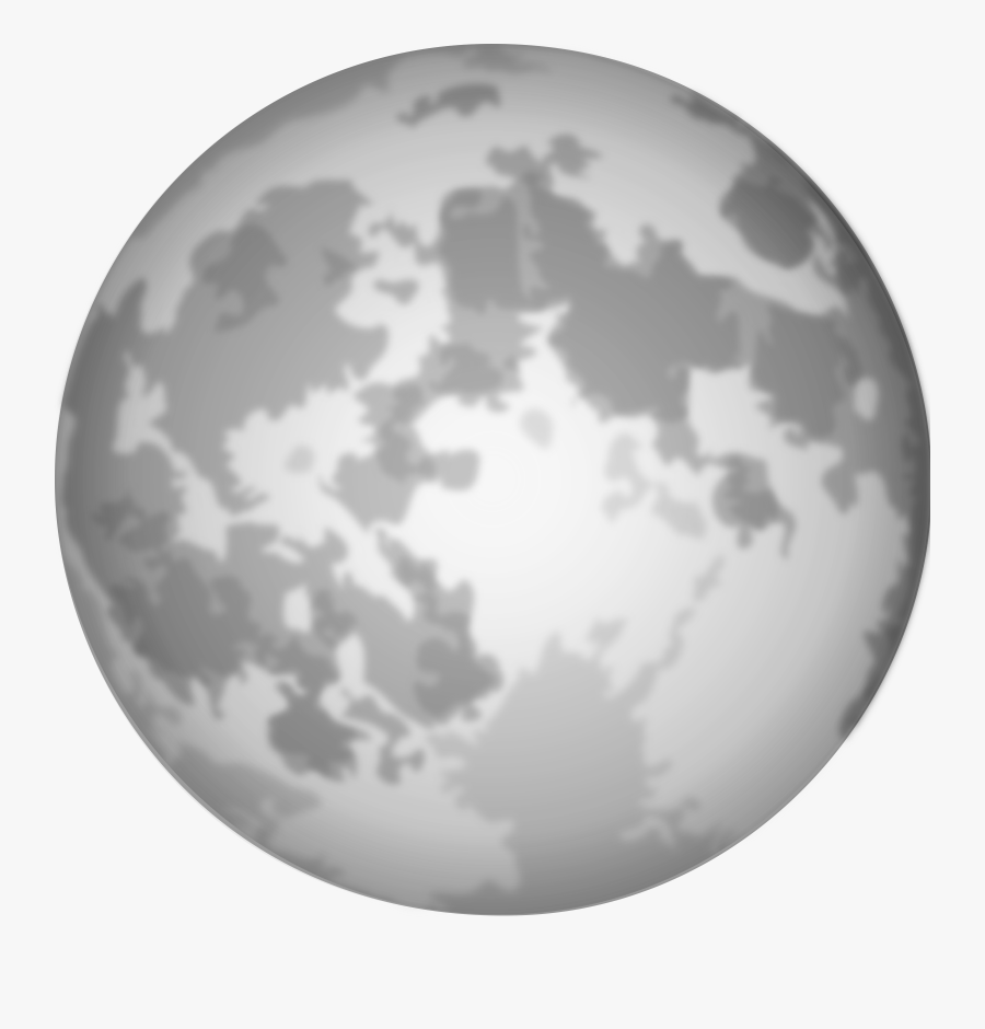 Moon Png Image - Full Moon Clipart Black And White, Transparent Clipart