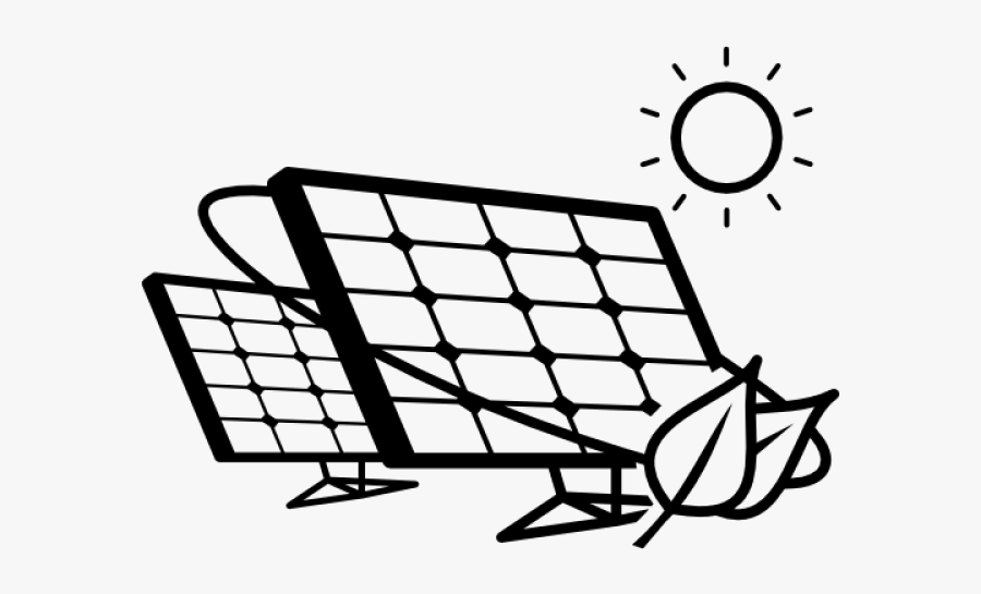 Solar Panel Cliparts - Solar Panel Coloring Pages, Transparent Clipart