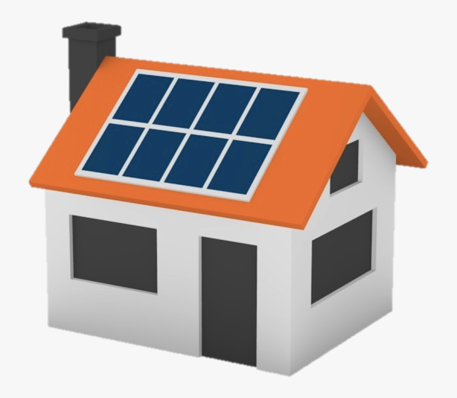 By Ashlyn Liverman [infographic] Clipart Transparent - Transparent Cartoon House With Solar Panels, Transparent Clipart