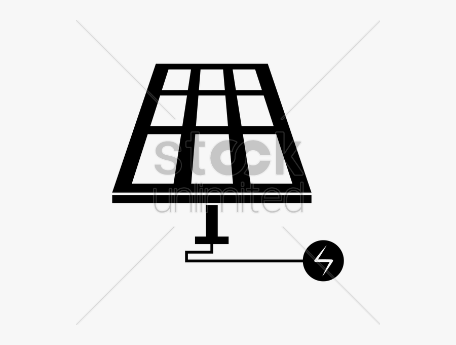 Download Solar Cell Black And White Clipart Black And - Illustration, Transparent Clipart