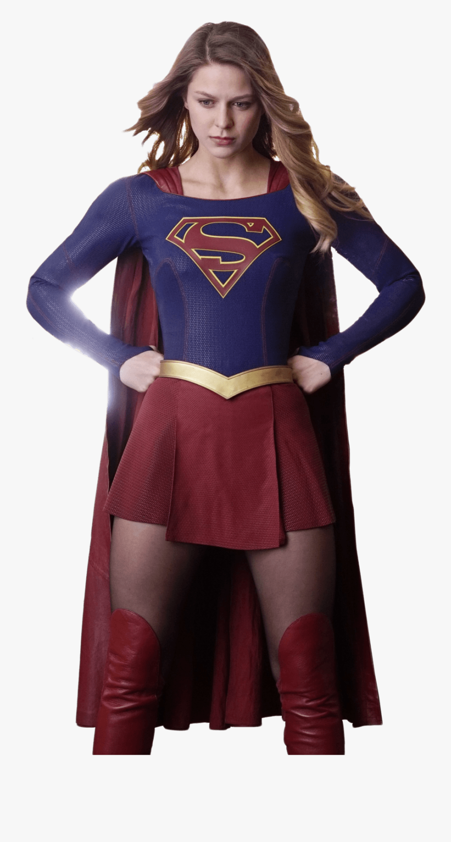 Super Girl In Action, Transparent Clipart