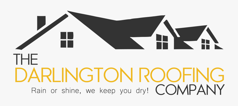 The Darlington Roofing Company - House Leveling Logo, Transparent Clipart