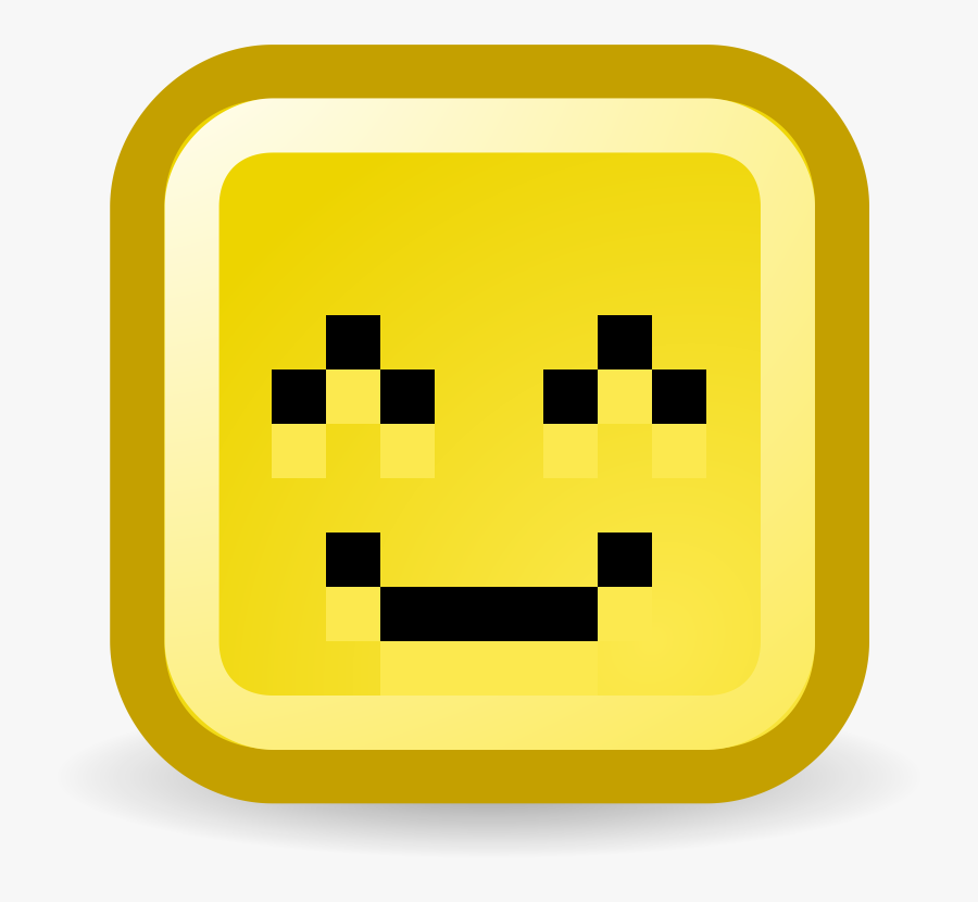 Pixel Art Minecraft Smiley Character - Minecraft Fuck You Skin, Transparent Clipart