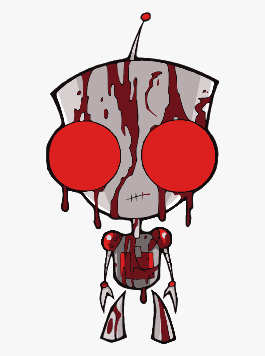 Pokeball Clipart Clip Art - Bloody Gir From Invader Zim, Transparent Clipart