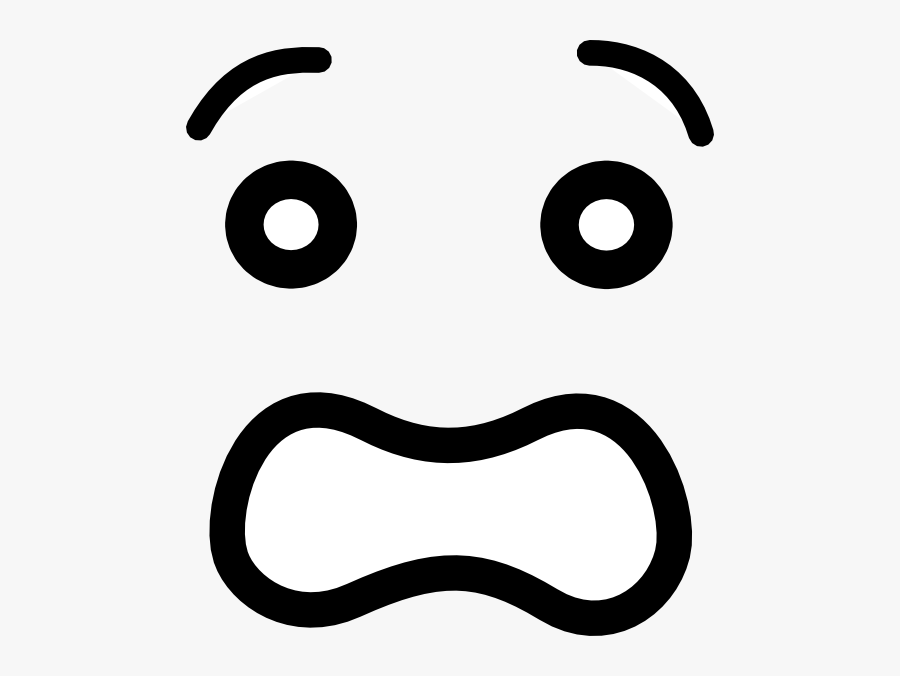 Scared Face Clipart Worried Face Clip Art - Scared Cartoon Face Png ...