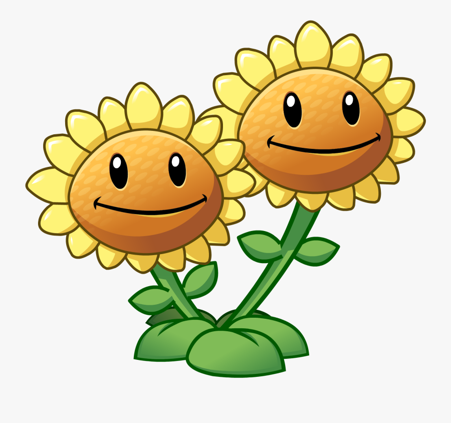 Smiley Clipart Sunflower - Plants Vs Zombies Png, Transparent Clipart