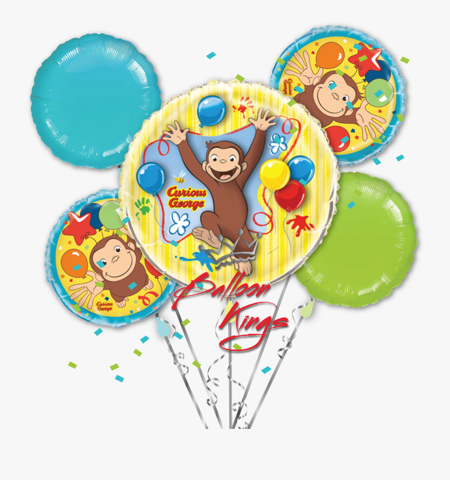 Transparent Curious George Balloons Png - Jorge El Curioso Globos, Transparent Clipart