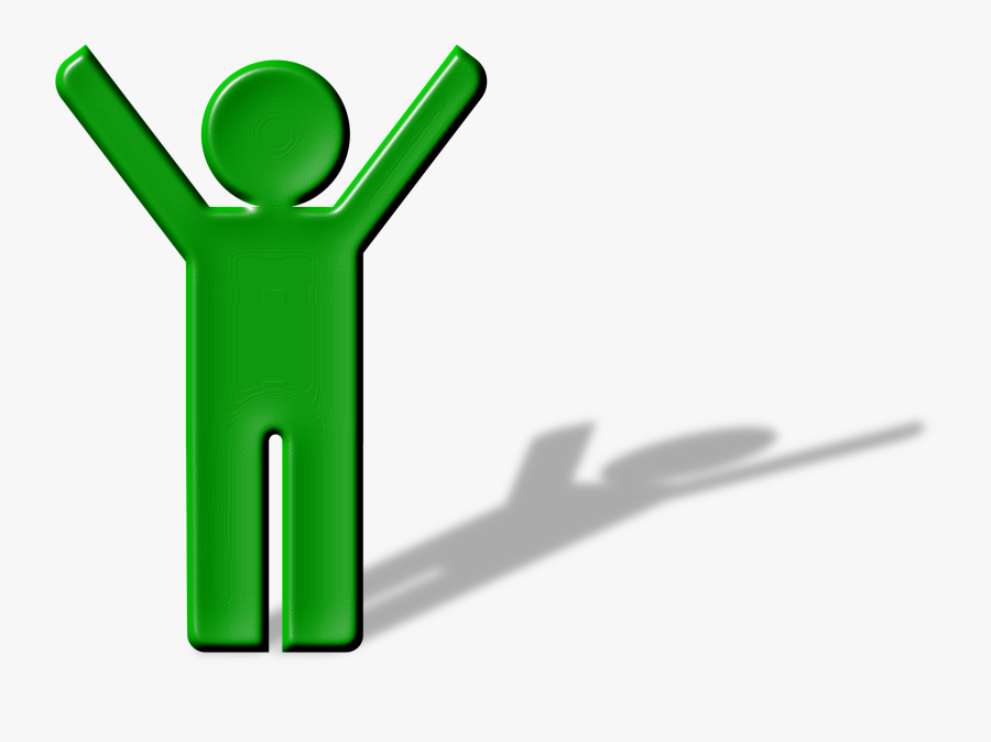 Transparent Hands Clipart Png - Stick Figure With Shadow, Transparent Clipart