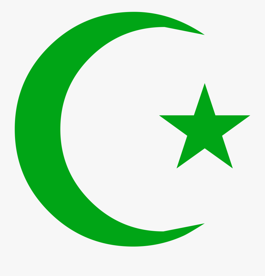 Green New Moon - Muslim Symbol, Transparent Clipart