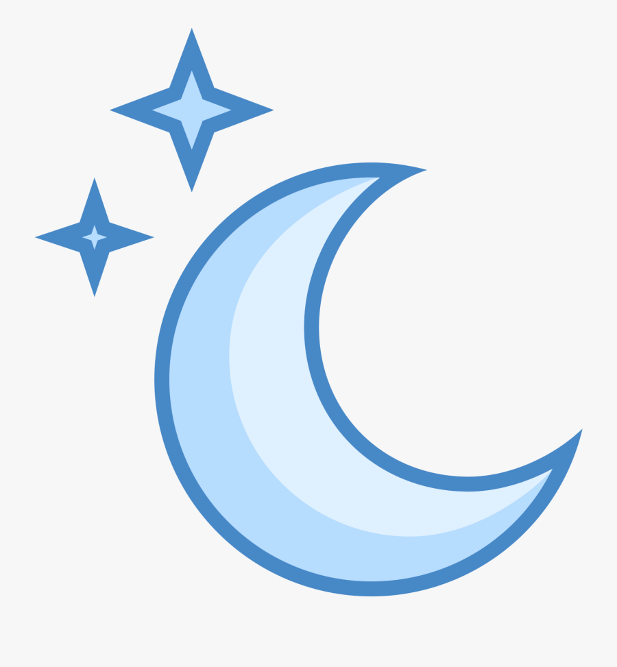 Transparent Moon And Stars Png - Blue Moon Icon Png, Transparent Clipart