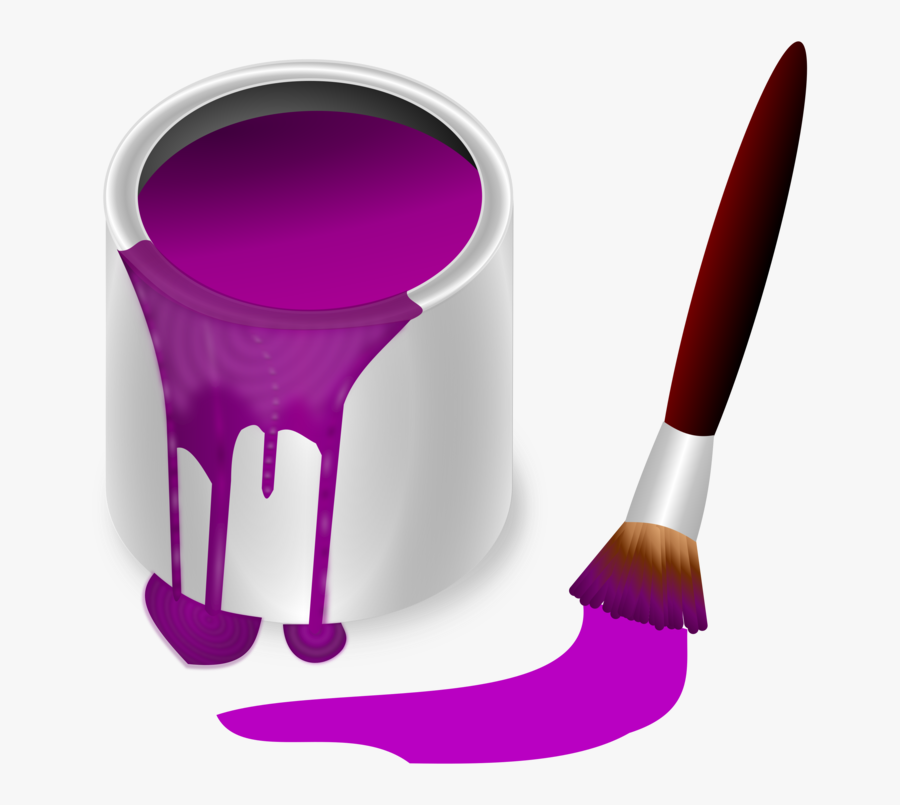 Purple Paint Clipart, Transparent Clipart