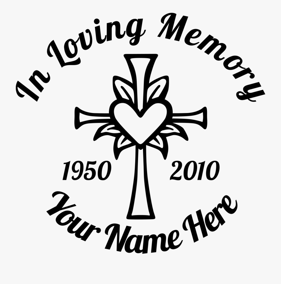 Transparent Cross Clipart Black And White Png Loving Memory Of Svg Free Transparent Clipart Clipartkey