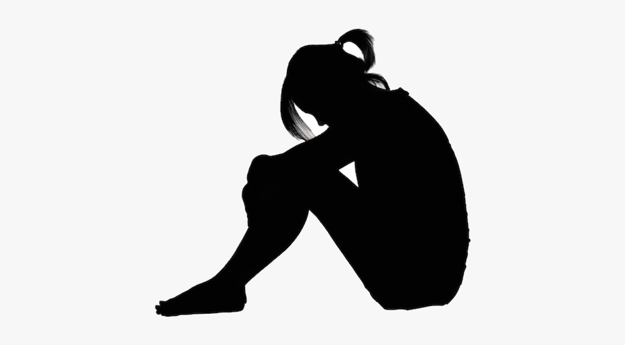 Depression Modern Day Plague Understanding The Scope - Sad Woman Silhouette Png, Transparent Clipart