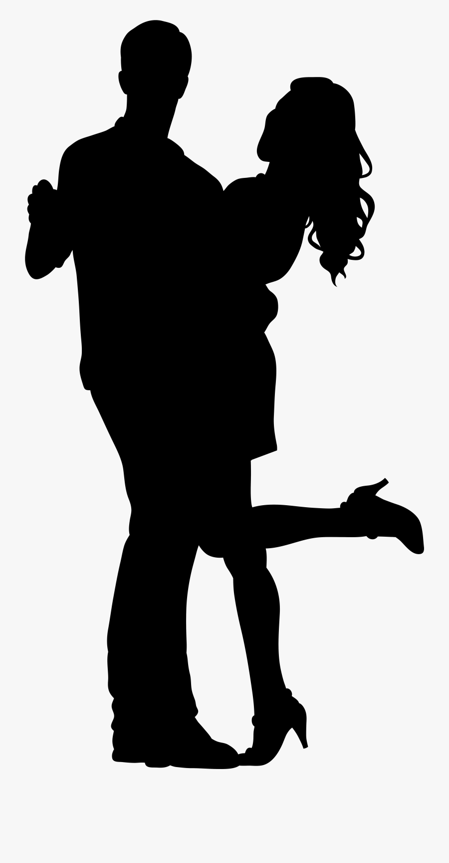 Couple Dancers Silhouette Png Transparent Clip Art - Couple Dancing ...