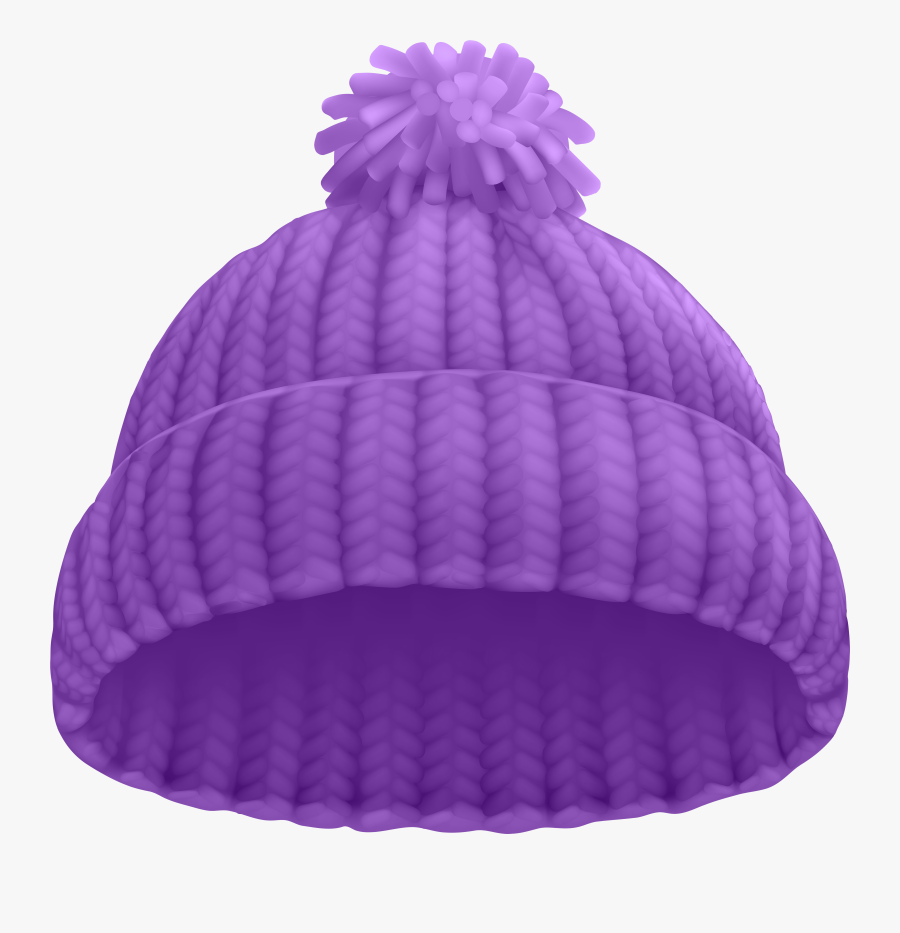 Purple Winter Hat Png Clip Art Image - Winter Hat Png, Transparent Clipart