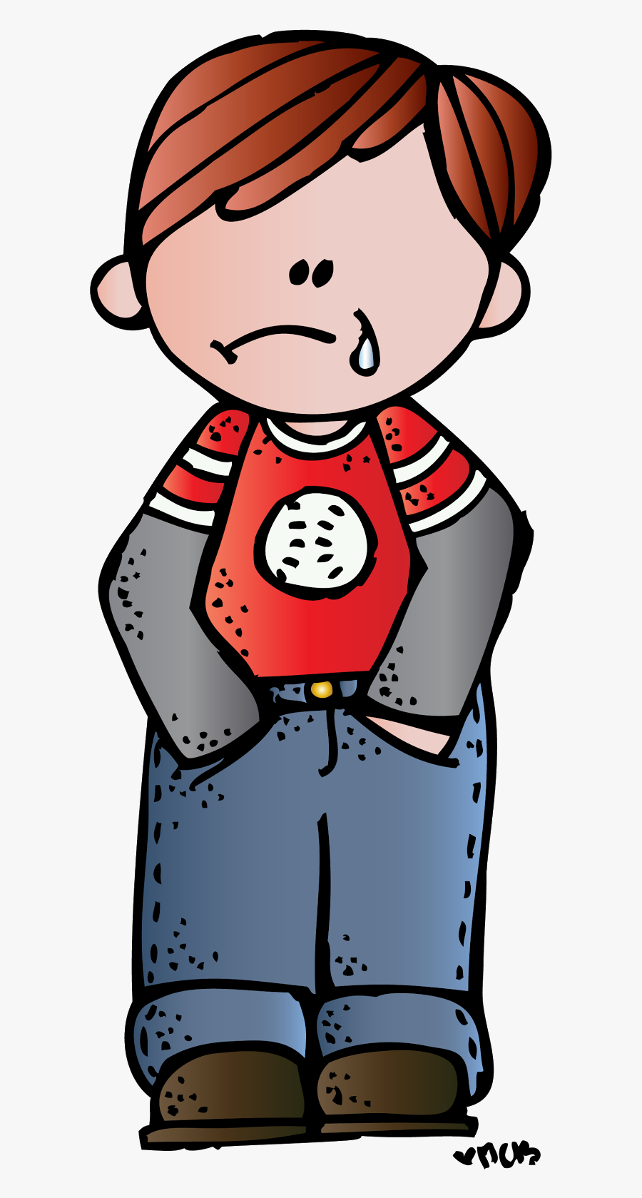 Melonheadz Sad Kid, Transparent Clipart