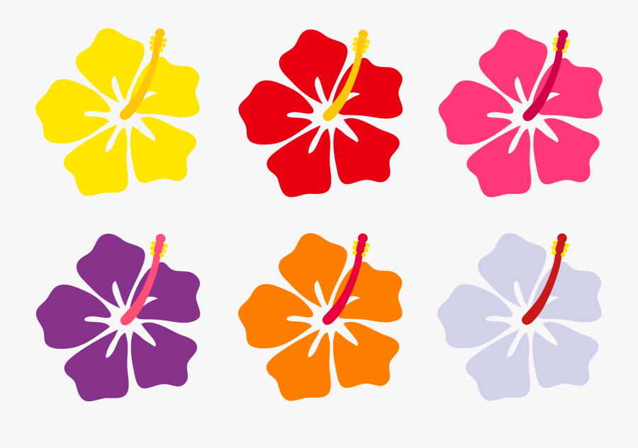 Hawaiian Flowers Printable, Transparent Clipart