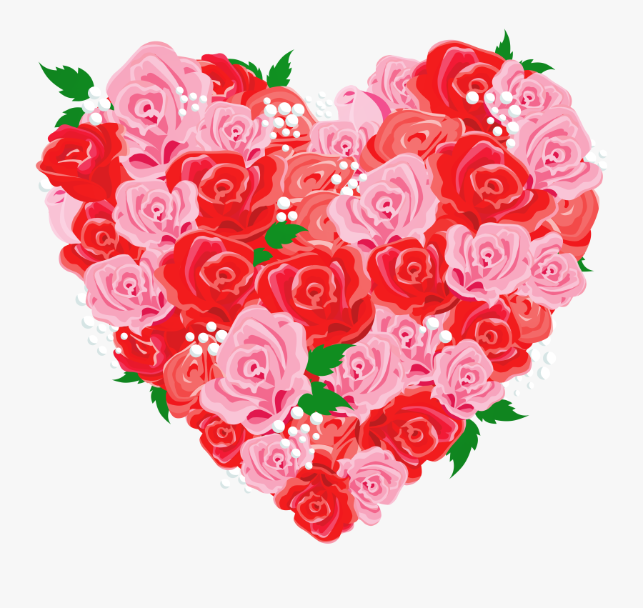 Heart Clipart Rose - Happy Mothers Day To A Mother & Father, Transparent Clipart