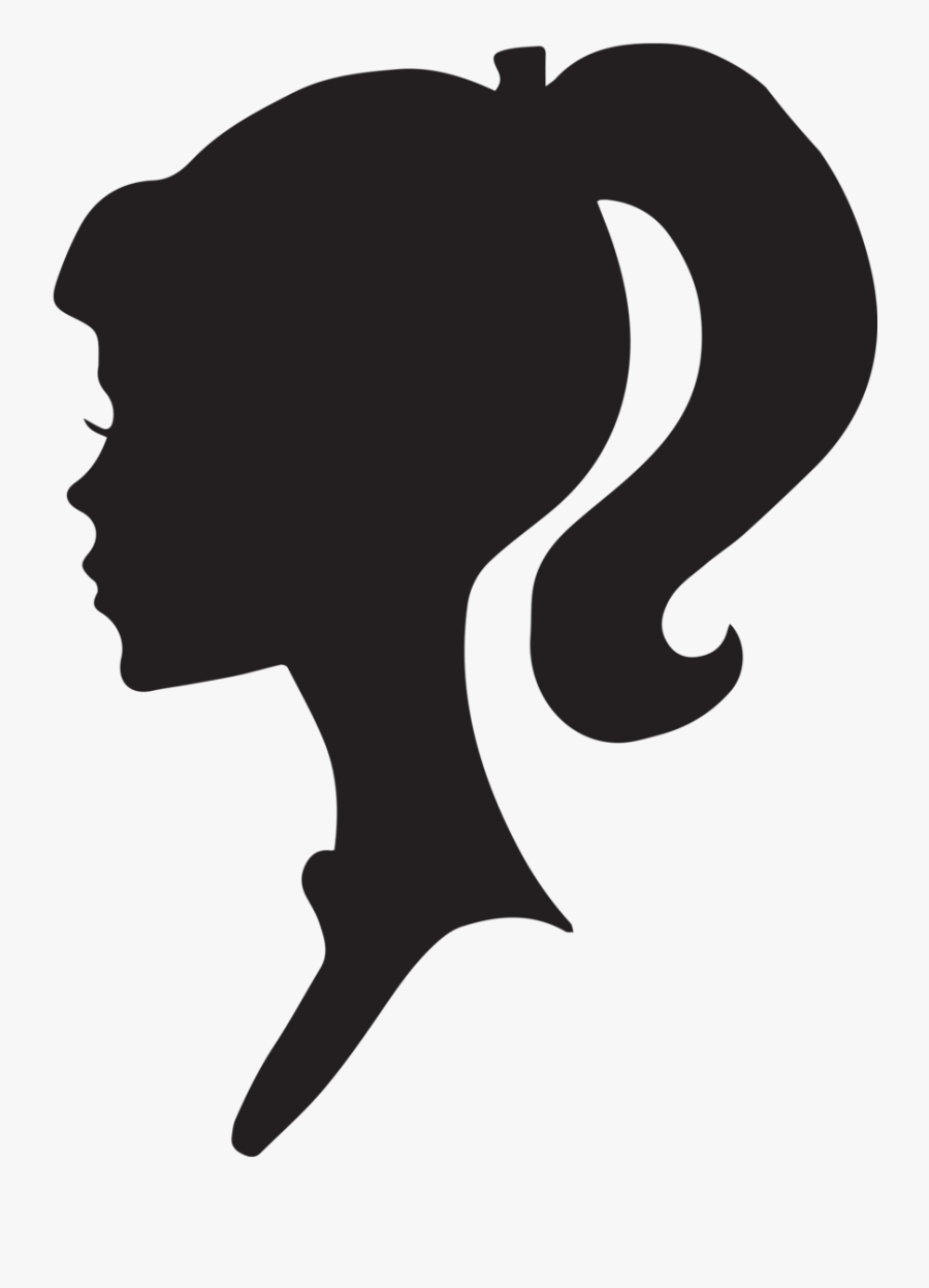 Girl Face Clipart Black - Girl Face Clipart Black And White, Transparent Clipart