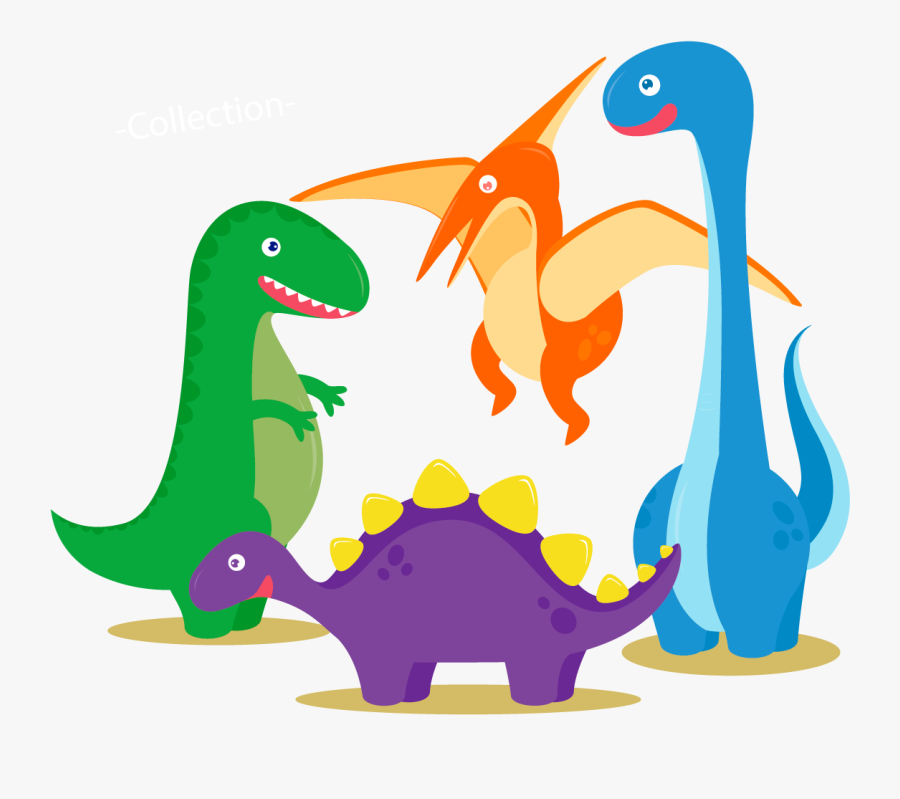 Dinosaur Vector Cartoon Euclidean Free Download Image - Dinosaur, Transparent Clipart