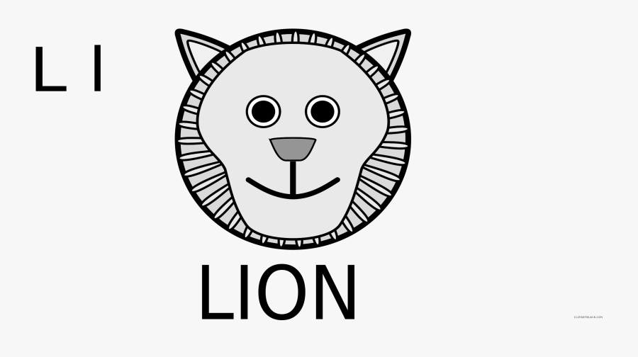 Graphic Stock Lion Face Black And White Clipart - Lion Face Clip Art Black And White, Transparent Clipart