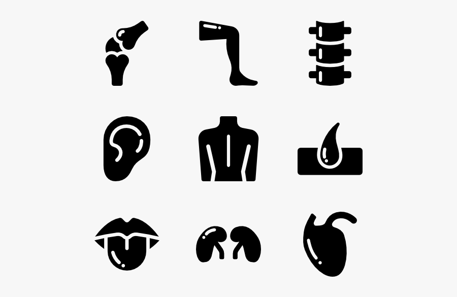 Human Body Solid - Body Symbols Png, Transparent Clipart