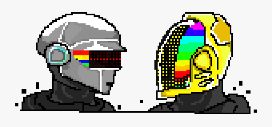 Daft Punk Pixel Art Maker - Daft Punk Pixel Art, Transparent Clipart