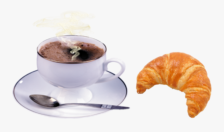 #coffee #café #croissants #frenchpastry #yummy - Croissant Png, Transparent Clipart