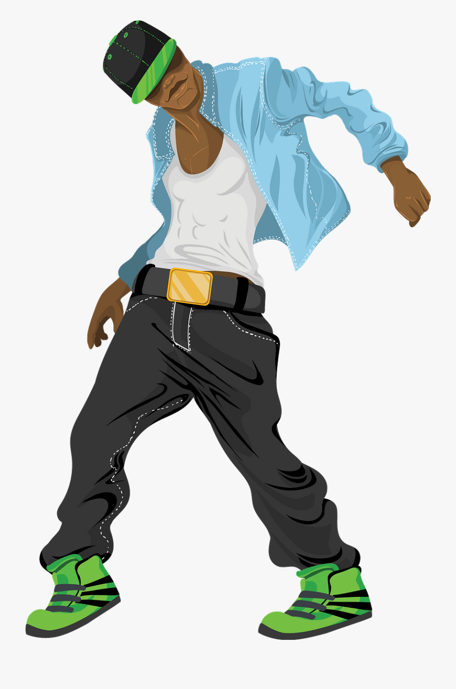 Hip Hop Cartoon Dancer Png, Transparent Clipart