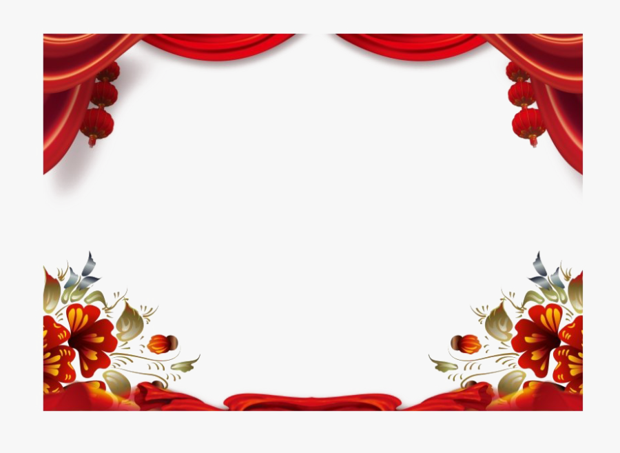 Chinese New Year Decoration Png Free Download - Chinese New Year Frame Png, Transparent Clipart