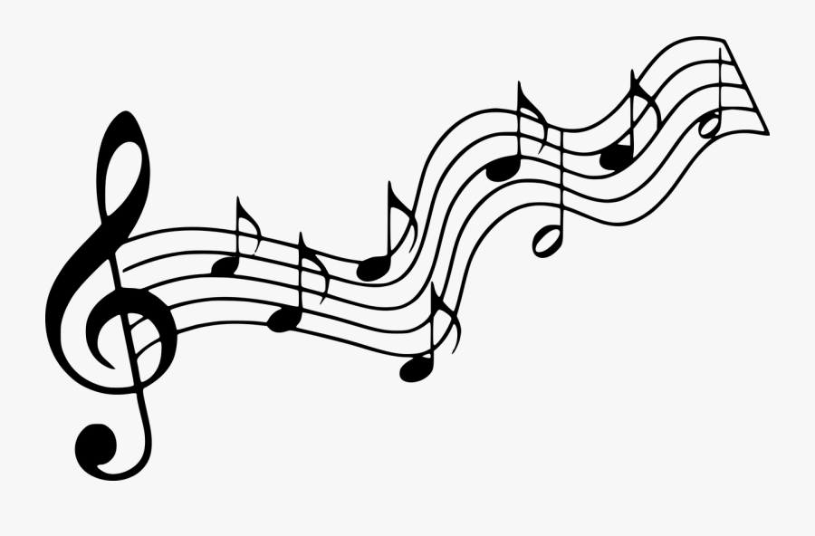 Silhouette Of Musical Notes, Transparent Clipart