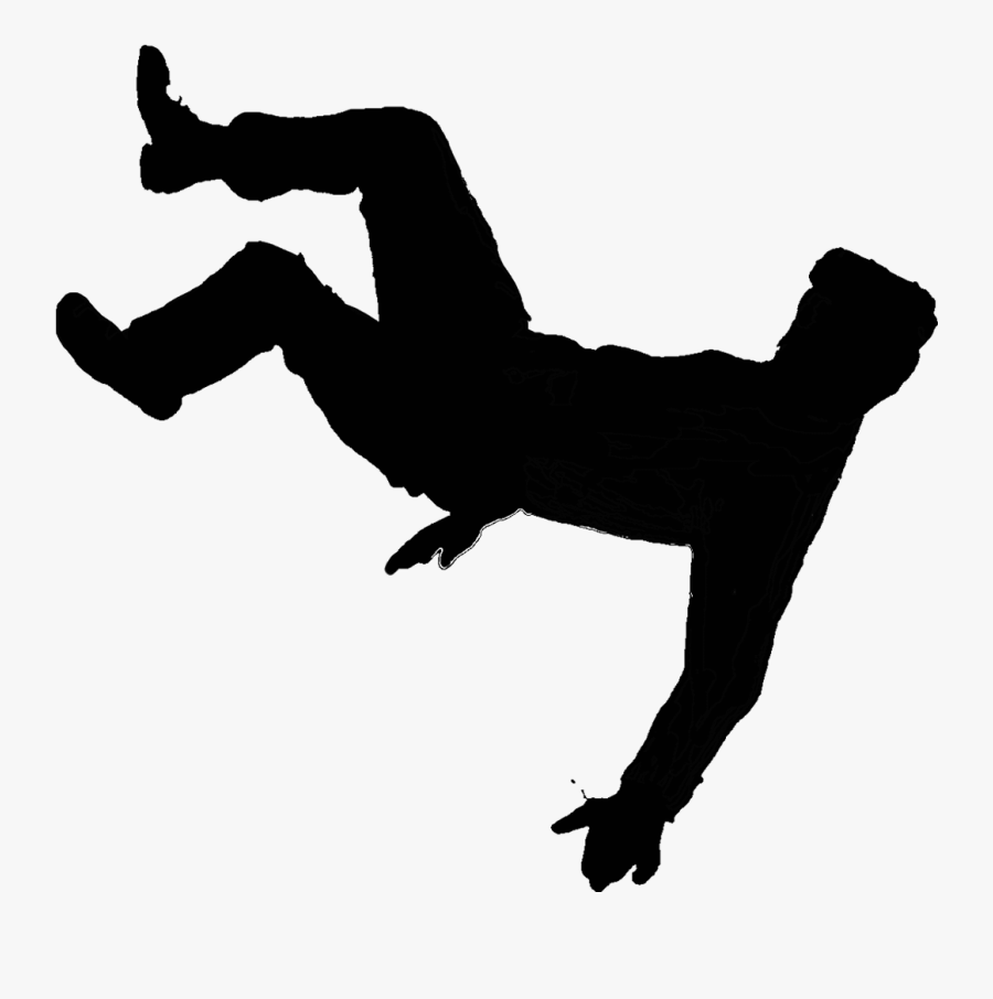 Falling Man Silhouette At - Transparent Falling Png, Transparent Clipart