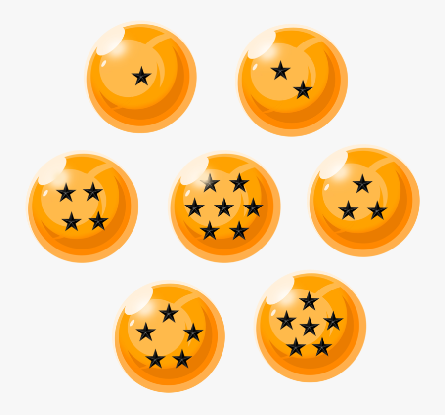 Dragon Ball Balls Drawing , Png Download - Black Dragon Ball Stars, Transparent Clipart