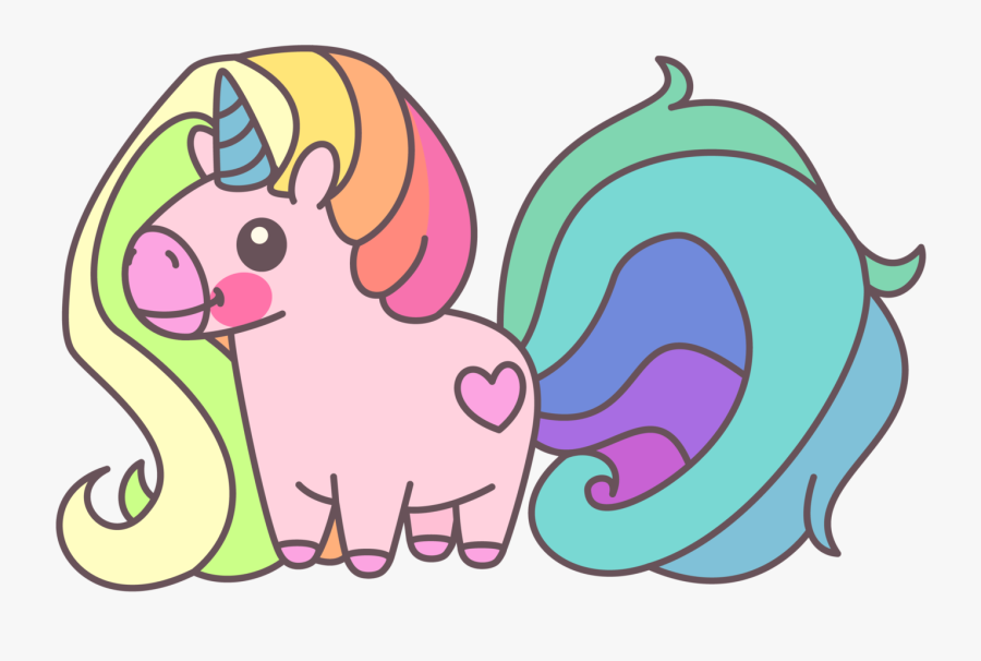 Cute Rainbow Unicorn - Unicorn Vector Cute Rainbow, Transparent Clipart