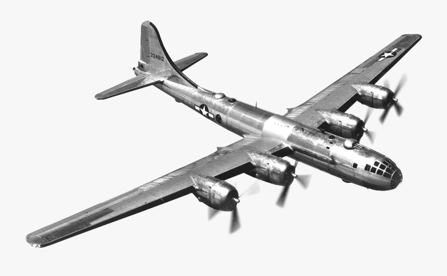 Plane Transparent Bomber - Us Boeing B 29 Superfortress, Transparent Clipart