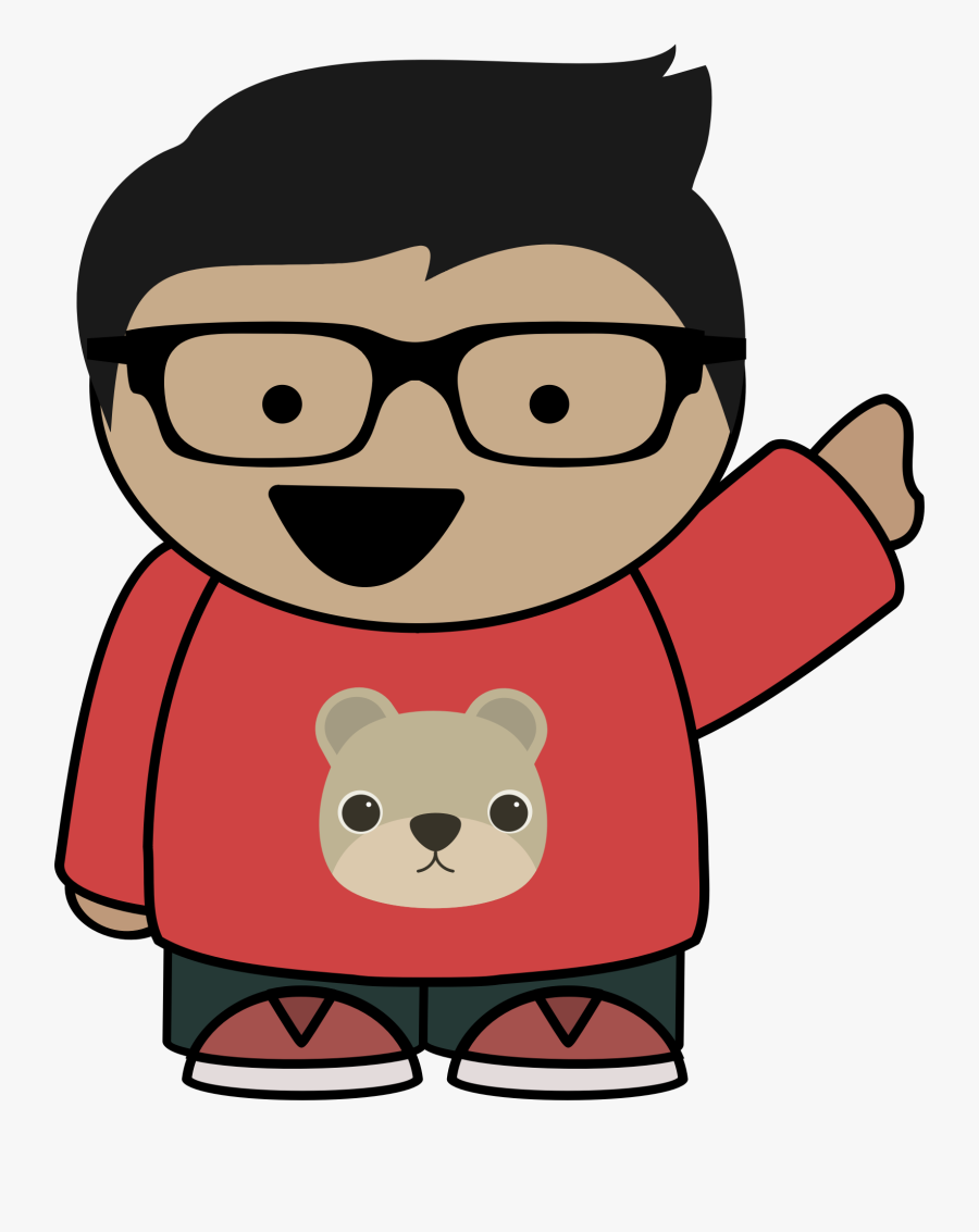 Boy With Glasses Cartoon Clipart , Png Download - Cartoon Boy With Glass, Transparent Clipart