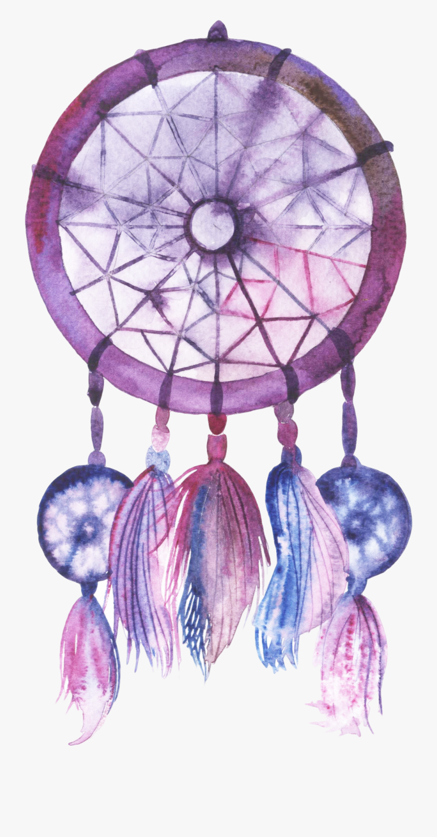 Dreamcatcher Paper Clip Art - Purple Dream Catcher Png, Transparent Clipart