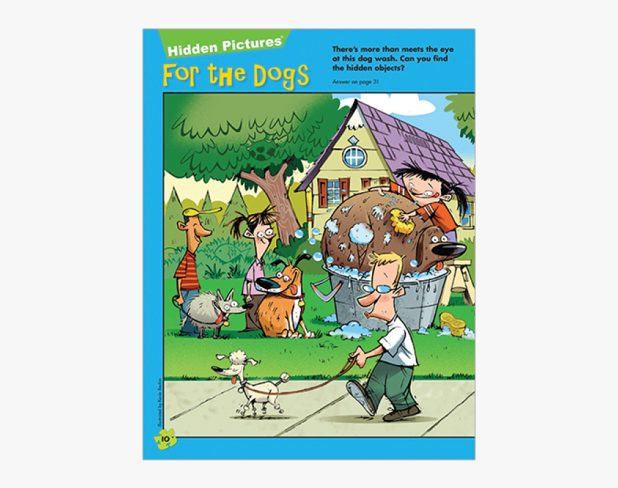 For The Dogs Hidden Pictures Puzzle - Cartoon, Transparent Clipart