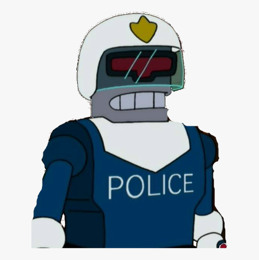 Futurama Police Robot Free Transparent Clipart Clipartkey - robot cop roblox