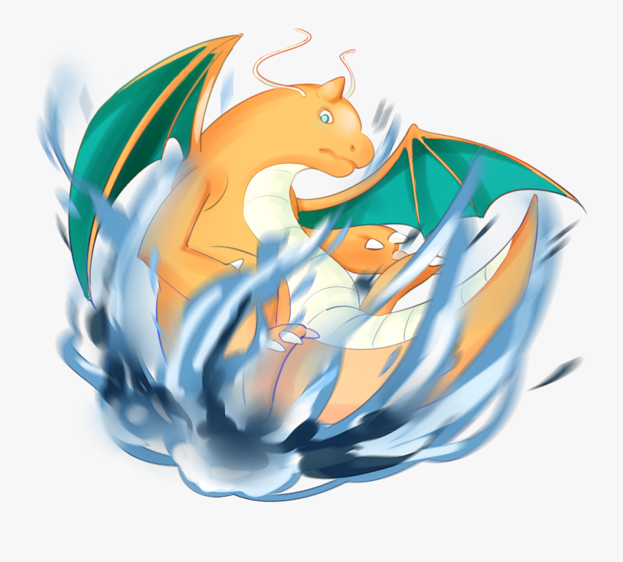 Dragonite Used Dragon Rush By Nyan Lai - Illustration, Transparent Clipart