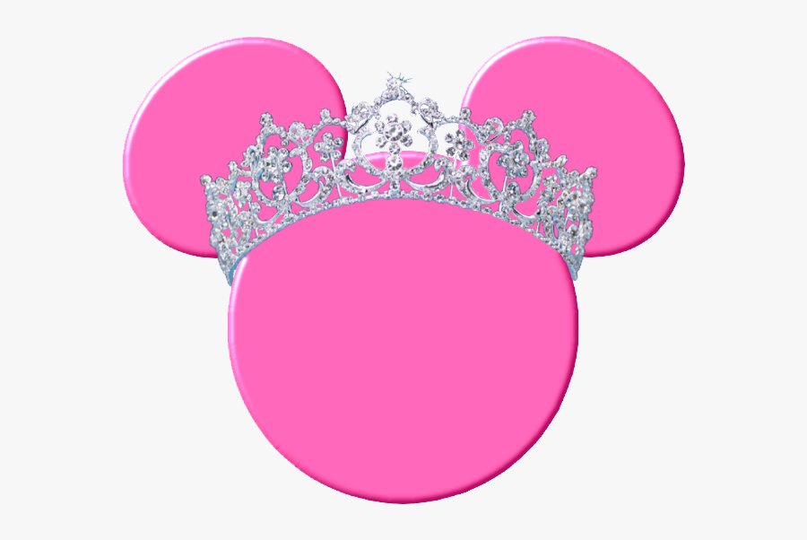 #minniemouse #pink #crown #princess #girly #freetoedit - Minnie Mouse Pink Head, Transparent Clipart