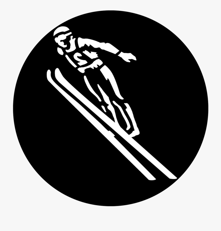 Ski Jump - Illustration, Transparent Clipart