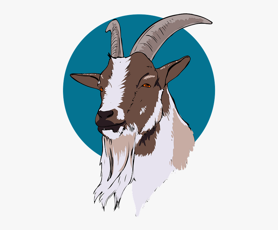 Goat Head Clipart, Transparent Clipart